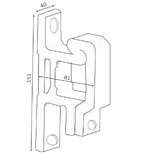 cotes supports stores demi coffres