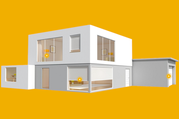 store banne équipé, options stores bannes, stores bannes sur mesure Maison connectée store banne