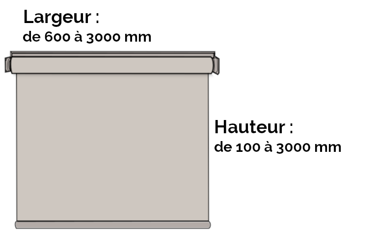 store intérieur motorisé dimensions store interieur motorisé
