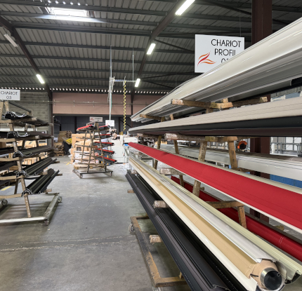 fabrication française de store banne, store exterieur sur mesure, toile de store Usine Française de store banne