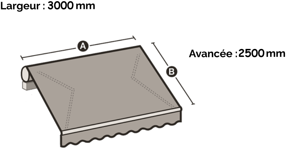store exterieur 3x2,5 store banne 3x2,5