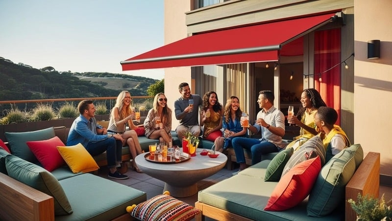 store banne coffre intégral store de terrasse design