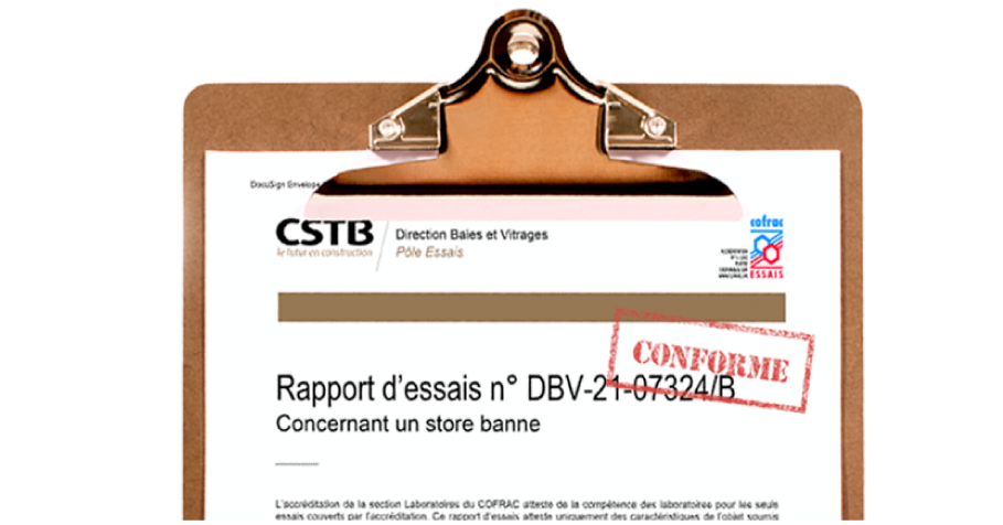 CSTB rapport de resistence Clipboard rapport d'essai