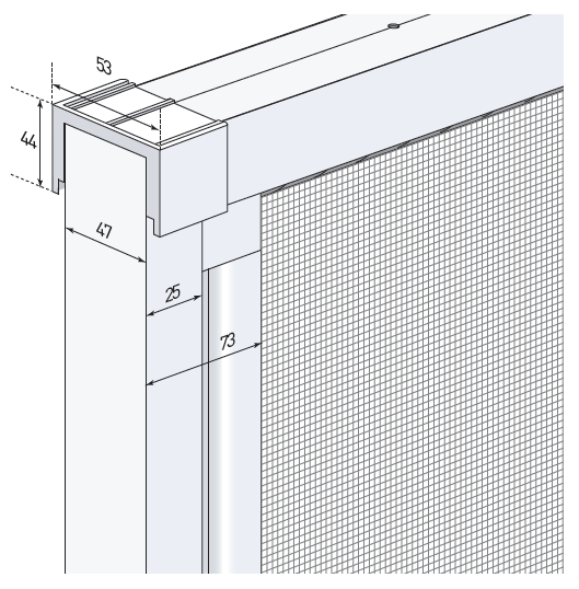 Encombrement cote barre fixe Encombrement cote barre fixe