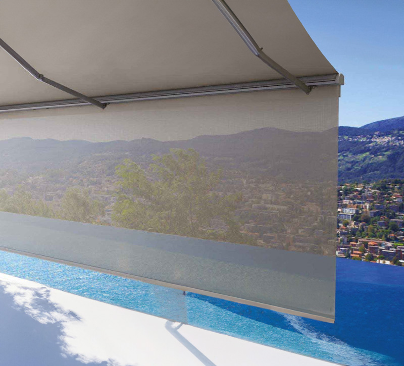 Store coffre intégral avec lambrequin enrouleur, kyma, fabrication de profils alu gaviota Store banne avec lambrequin enrouleur