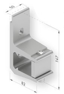 Fixation murale Fixation murale diagramme