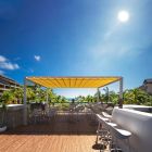 CLIMA ILOT - Pergola à toile MICROPERFORÉE rétractable
