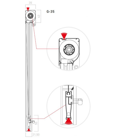 Encombrement moustiquaires sur mesure Encombrement moustiquaires sur mesure