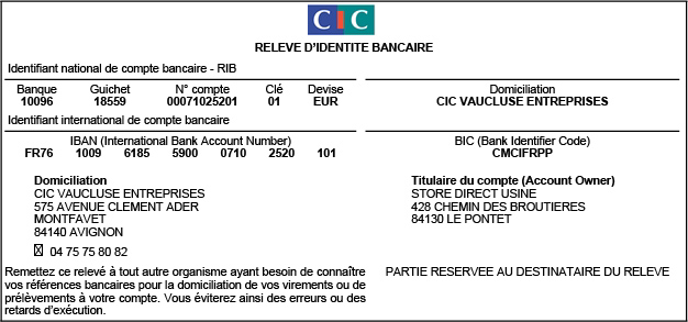 modes de paiement ici store, achat ici store, comment acheter sur ici store, achat store banne, acheter un store extérieur, paiement ici store, Virement bancaire