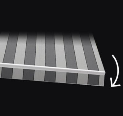 reglage inclinaison store banne, reglage d'un store banne, réglage de l'inclinaison d'un store exterieur, Descente de la barre