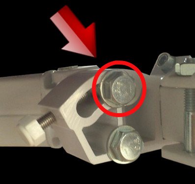 reglage inclinaison store banne monobloc, reglage d'un store banne monobloc, réglage de l'inclinaison d'un store exterieur monobloc ecrou de fixation