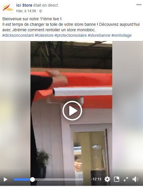 rentoilage de store, toile de store, rentoilage store, réentoilage store, reentoilage de store, reentoilage store, facebook video