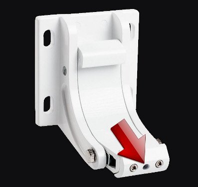 reglages store banne, reglage inclinaison stor, regler l'inclinaison store, reglage stores exterieurs, Support de fixation