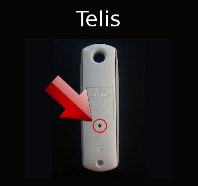 Installer un capteur vent Somfy Eolis 3D RTS ou iOInstaller un capteur vent Somfy Eolis 3D RTS ou iO Bouton Program télécommande Telis Somfy