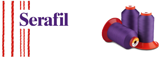 confection de store banne, couture de toile de store, serafil, usine fabrication store banne, toile sur mesure, fil industriel Serafil Logo