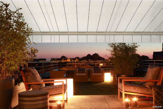 rentoilage de store, toile de store, rentoilage store, réentoilage store, reentoilage de store, reentoilage store Toiles Dickson protection de terrases